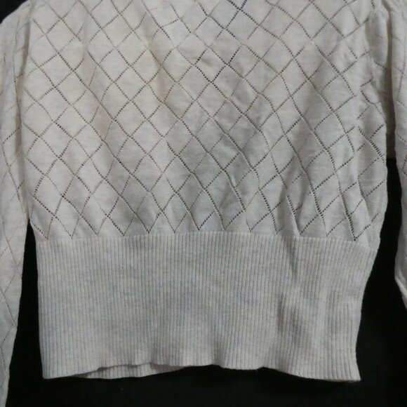 COSTA BLANCA | large | Beige Diamond Pattern Cardigan With Buttons - Picture 14 of 15